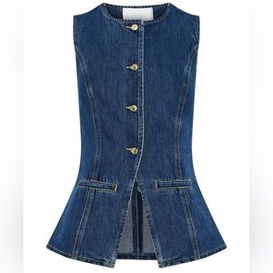Meshki Blue Denim Sleeveless Top